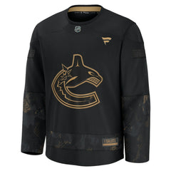 Vancouver Canucks Fanatics 2024 Military Appreciation Practice Jersey - Black | Fanatics discount