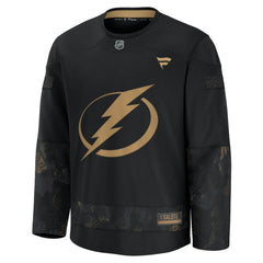 Tampa Bay Lightning Fanatics 2024 Military Appreciation Practice Jersey - Black | Fanatics Lifestyle