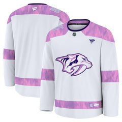 Nashville Predators Fanatics 2024 Hockey Fights Cancer Practice Jersey - White | Fanatics near me