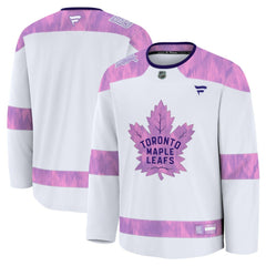 Toronto Maple Leafs Fanatics 2024 Hockey Fights Cancer Practice Jersey - White | Fanatics discount