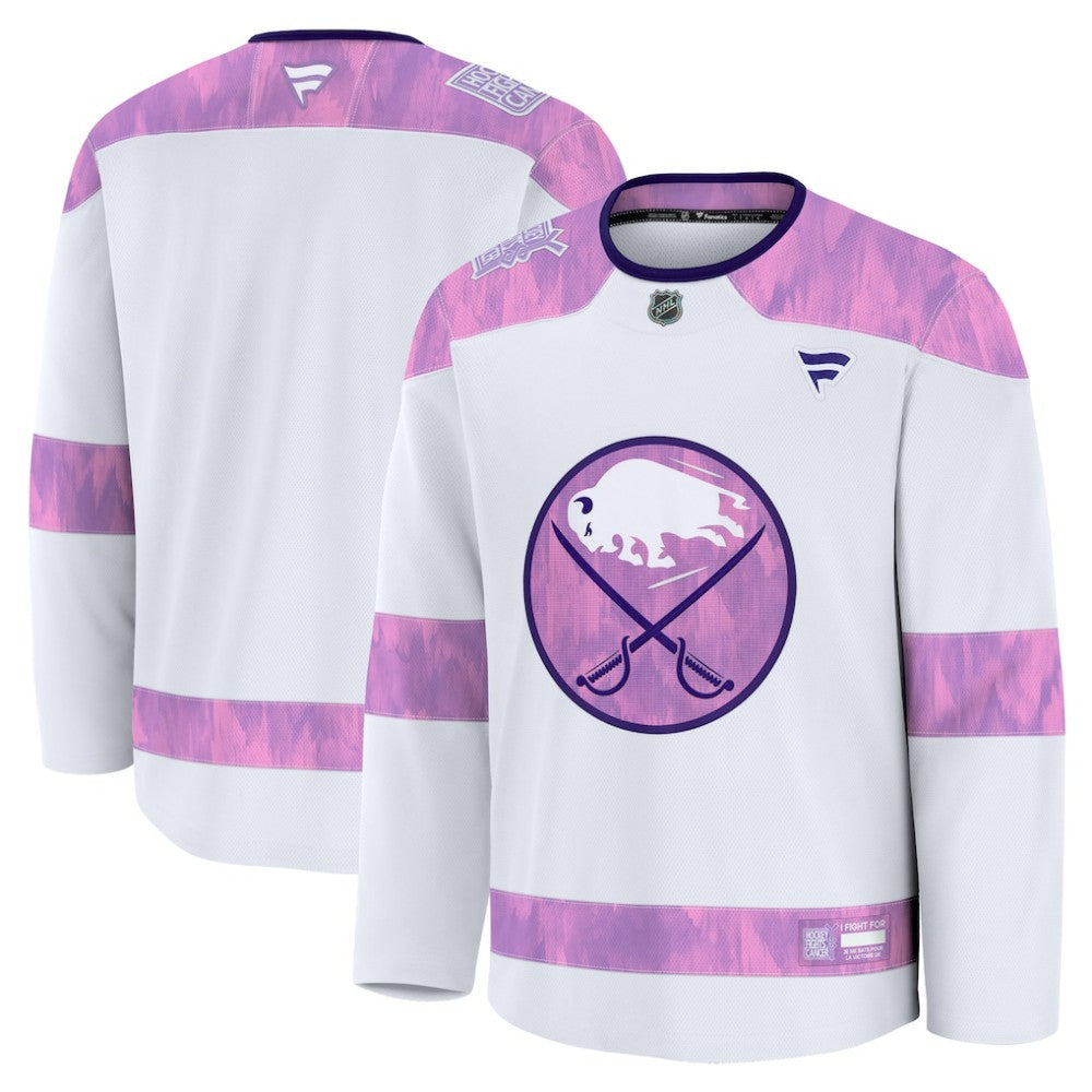 Buffalo Sabres Fanatics 2024 Hockey Fights Cancer Practice Jersey - White | Fanatics online
