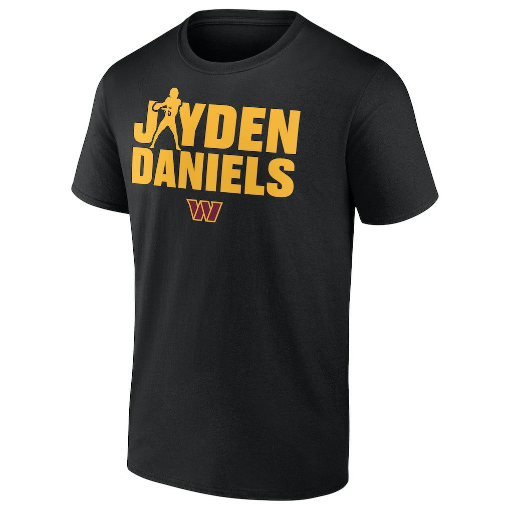 Jayden Daniels Washington Commanders Play Motion T-Shirt - Black - NFL