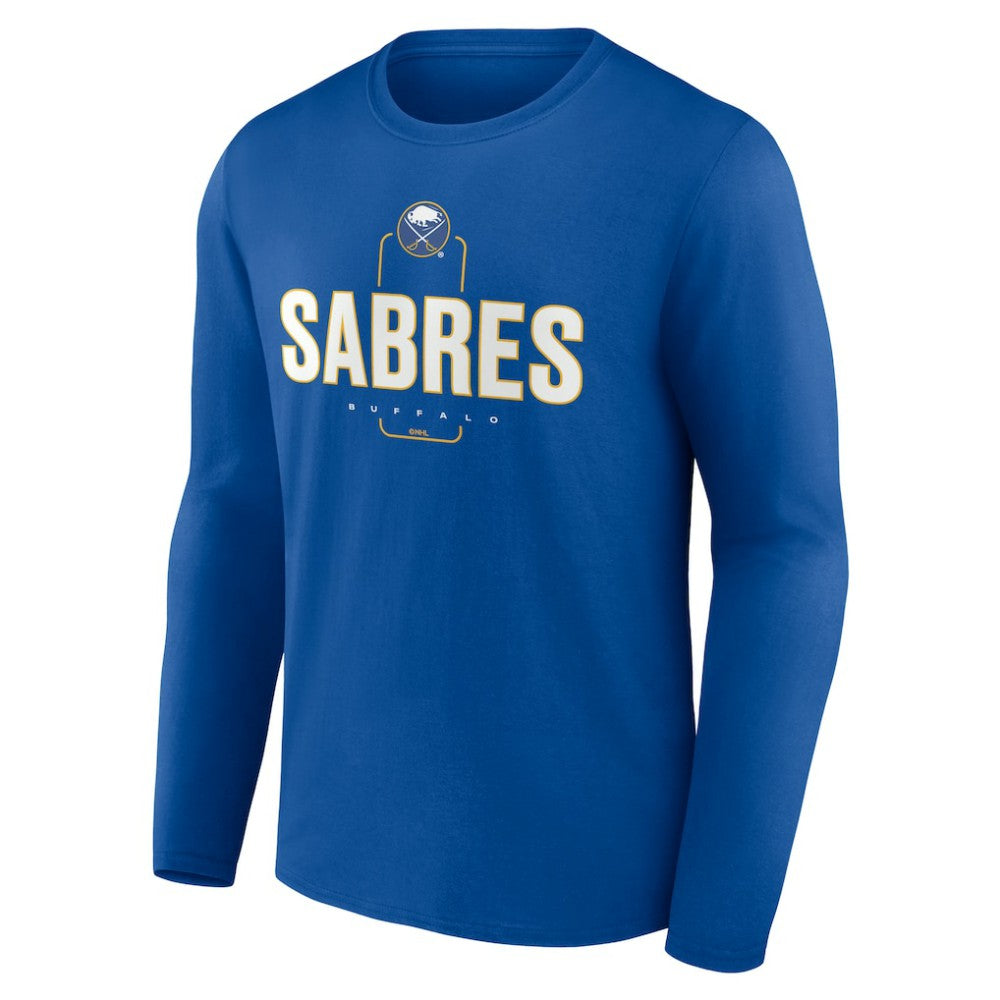 Buffalo Sabres Personalized Name & Number Midfielder Long Sleeve T-Shirt - Royal | NHL online