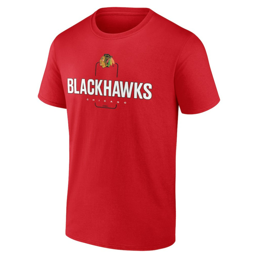 Chicago Blackhawks Personalized Name & Number Midfielder T-Shirt - Red | NHL near me