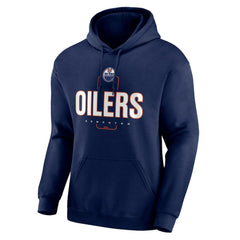 Edmonton Oilers Personalized Name & Number Midfielder Pullover Hoodie - Navy | NHL Lifestyle