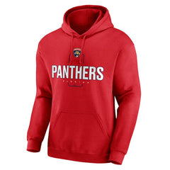 Florida Panthers Personalized Name & Number Midfielder Pullover Hoodie - Red | NHL near me