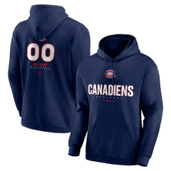 Montreal Canadiens Personalized Name & Number Midfielder Pullover Hoodie - Navy | NHL on sale