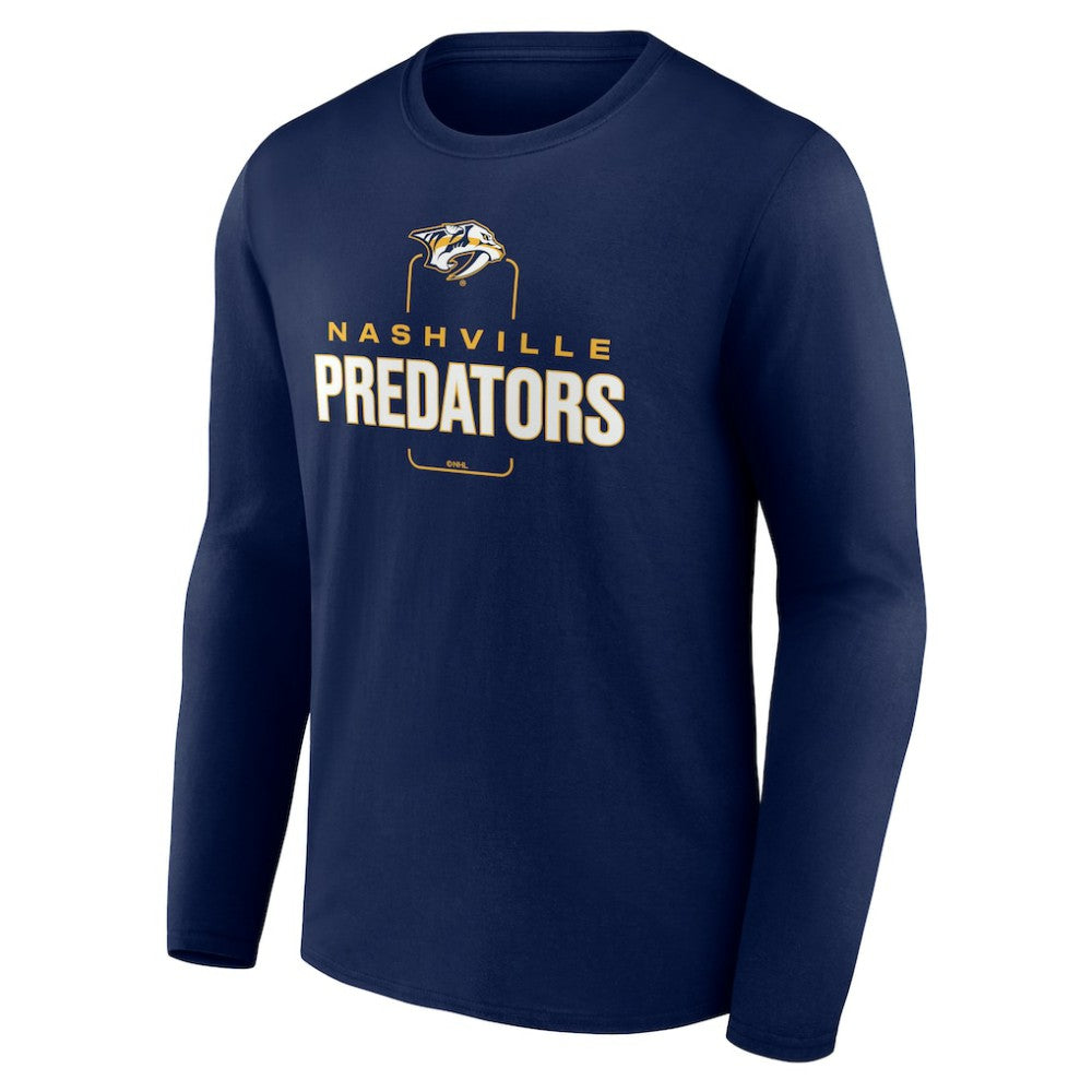 Nashville Predators Personalized Name & Number Midfielder Long Sleeve T-Shirt - Navy | NHL discount