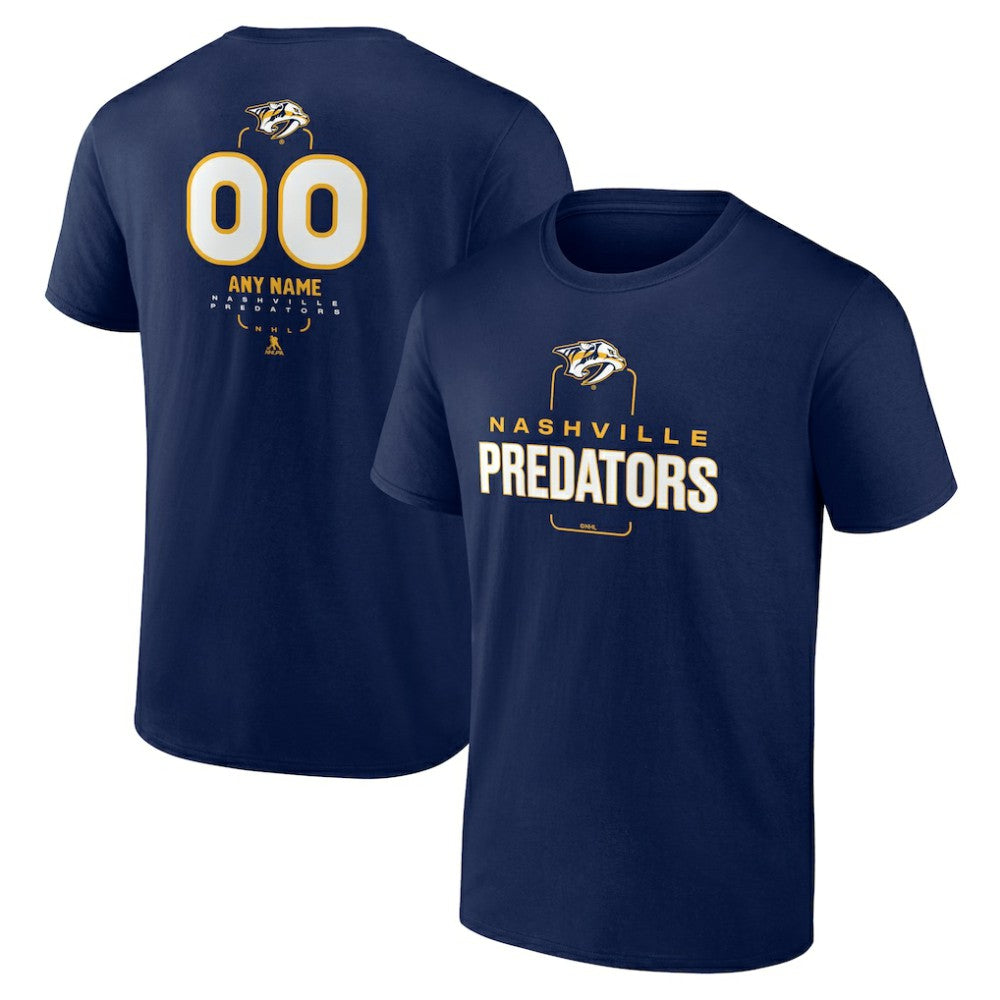 Nashville Predators Personalized Name & Number Midfielder T-Shirt - Navy | NHL on sale