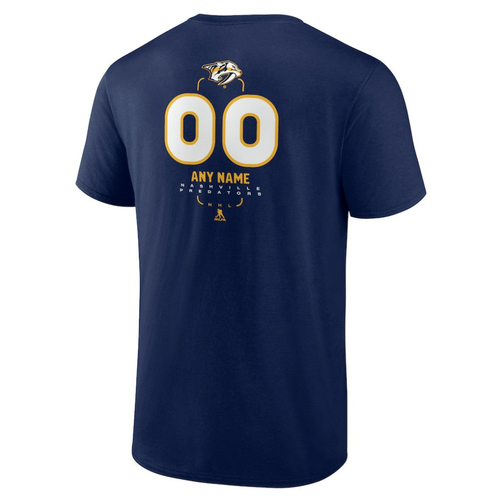 Nashville Predators Personalized Name & Number Midfielder T-Shirt - Navy | NHL on sale