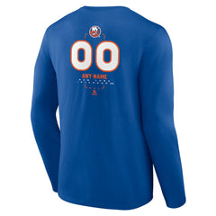New York Islanders Personalized Name & Number Midfielder Long Sleeve T-Shirt - Royal | NHL on sale