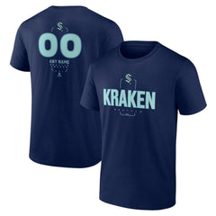 Seattle Kraken Personalized Name & Number Midfielder T-Shirt - Deep Sea Blue | NHL near me