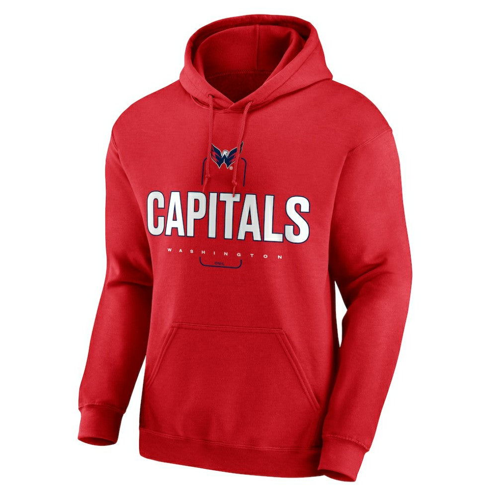 Washington Capitals Personalized Name & Number Midfielder Pullover Hoodie - Red | NHL near me