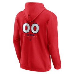 Washington Capitals Personalized Name & Number Midfielder Pullover Hoodie - Red | NHL near me