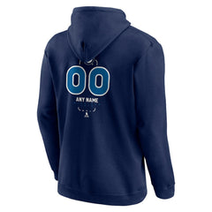 Winnipeg Jets Personalized Name & Number Midfielder Pullover Hoodie - Navy | NHL Clearance
