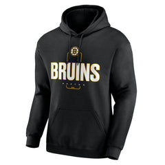 Boston Bruins Personalized Name & Number Midfielder Pullover Hoodie - Black | NHL near me
