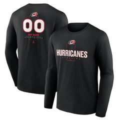 Carolina Hurricanes Personalized Name & Number Midfielder Long Sleeve T-Shirt - Black | NHL discount