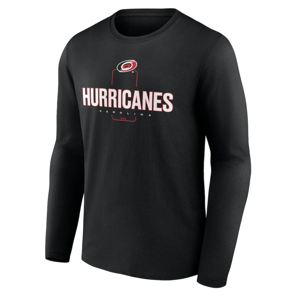 Carolina Hurricanes Personalized Name & Number Midfielder Long Sleeve T-Shirt - Black | NHL discount