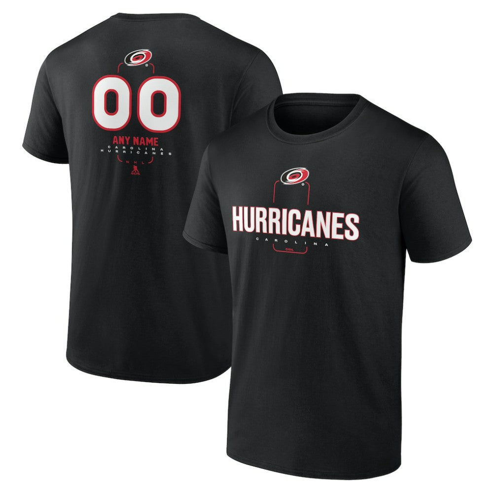 Carolina Hurricanes Personalized Name & Number Midfielder T-Shirt - Black | NHL discount