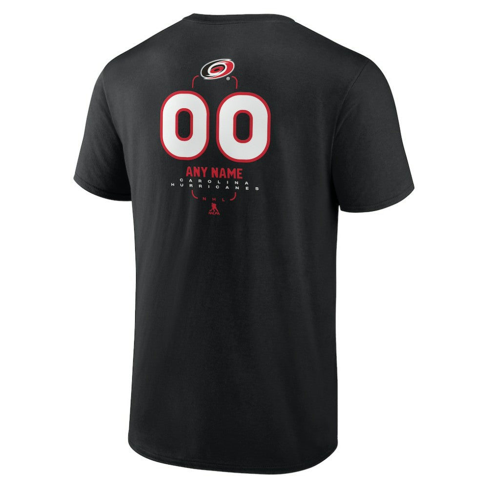 Carolina Hurricanes Personalized Name & Number Midfielder T-Shirt - Black | NHL discount