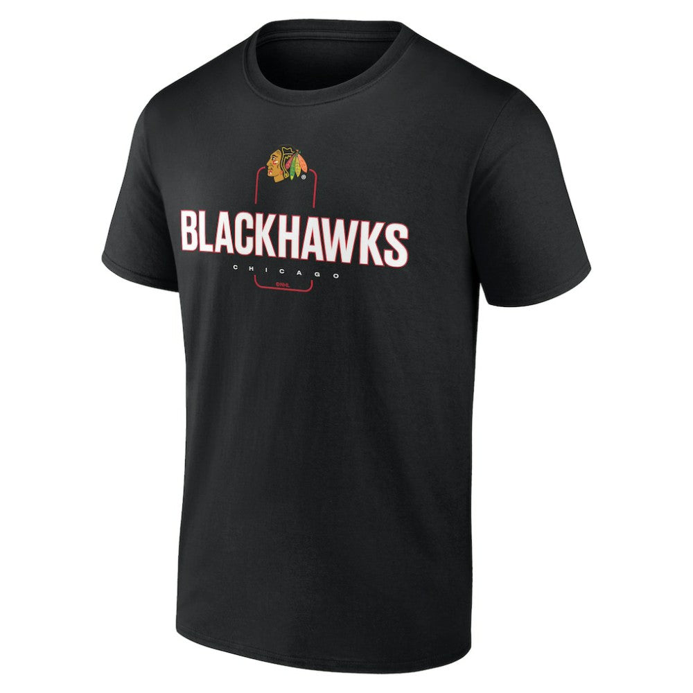 Chicago Blackhawks Personalized Name & Number Midfielder T-Shirt - Black | NHL on sale