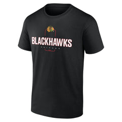 Chicago Blackhawks Personalized Name & Number Midfielder T-Shirt - Black | NHL on sale