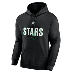 Dallas Stars Personalized Name & Number Midfielder Pullover Hoodie - Black | NHL Lifestyle