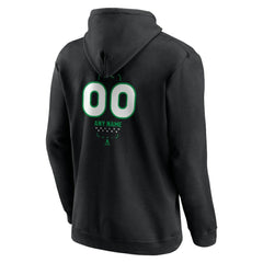 Dallas Stars Personalized Name & Number Midfielder Pullover Hoodie - Black | NHL Lifestyle