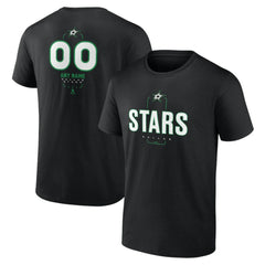 Dallas Stars Personalized Name & Number Midfielder T-Shirt - Black | NHL near me