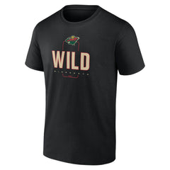 Minnesota Wild Personalized Name & Number Midfielder T-Shirt - Black | NHL discount