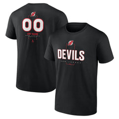New Jersey Devils Personalized Name & Number Midfielder T-Shirt - Black | NHL Clearance