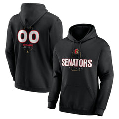 Ottawa Senators Personalized Name & Number Midfielder Pullover Hoodie - Black | NHL on sale