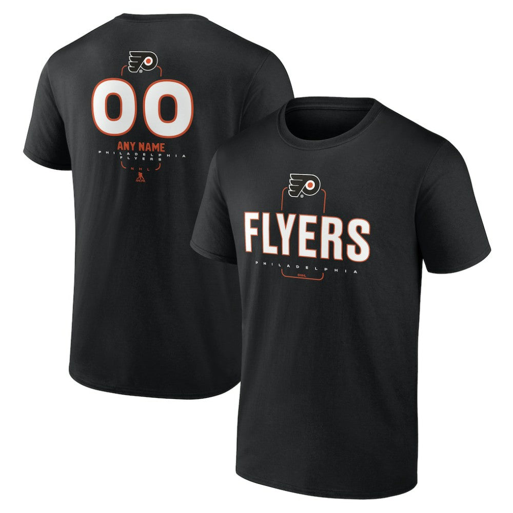 Philadelphia Flyers Personalized Name & Number Midfielder T-Shirt - Black | NHL on sale