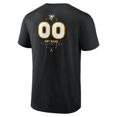 Pittsburgh Penguins Personalized Name & Number Midfielder T-Shirt - Black | NHL Lifestyle