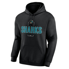 San Jose Sharks Personalized Name & Number Midfielder Pullover Hoodie - Black | NHL sale