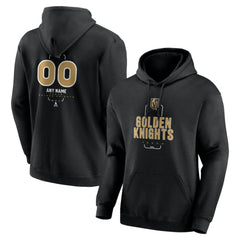 Vegas Golden Knights Personalized Name & Number Midfielder Pullover Hoodie - Black | NHL discount