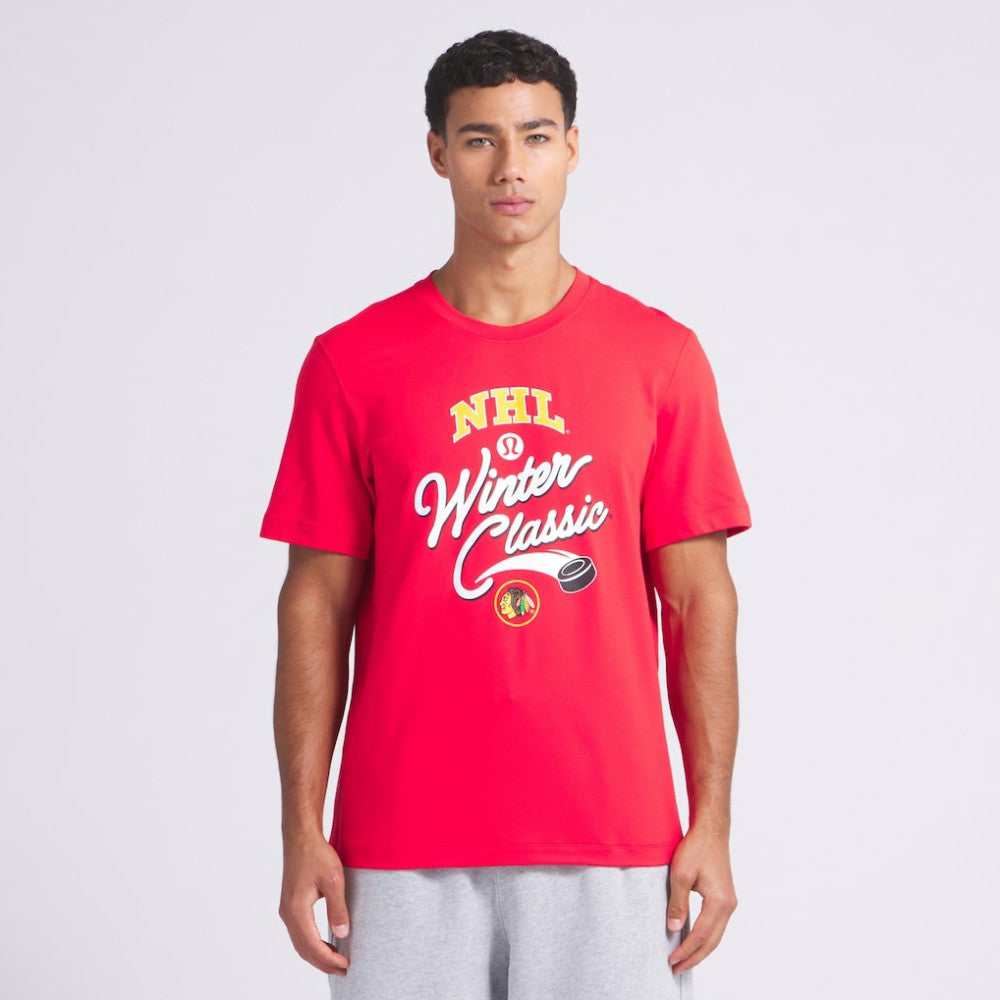 Chicago Blackhawks lululemon 2025 NHL Winter Classic Soft Jersey T-Shirt - True Red | NHL discount