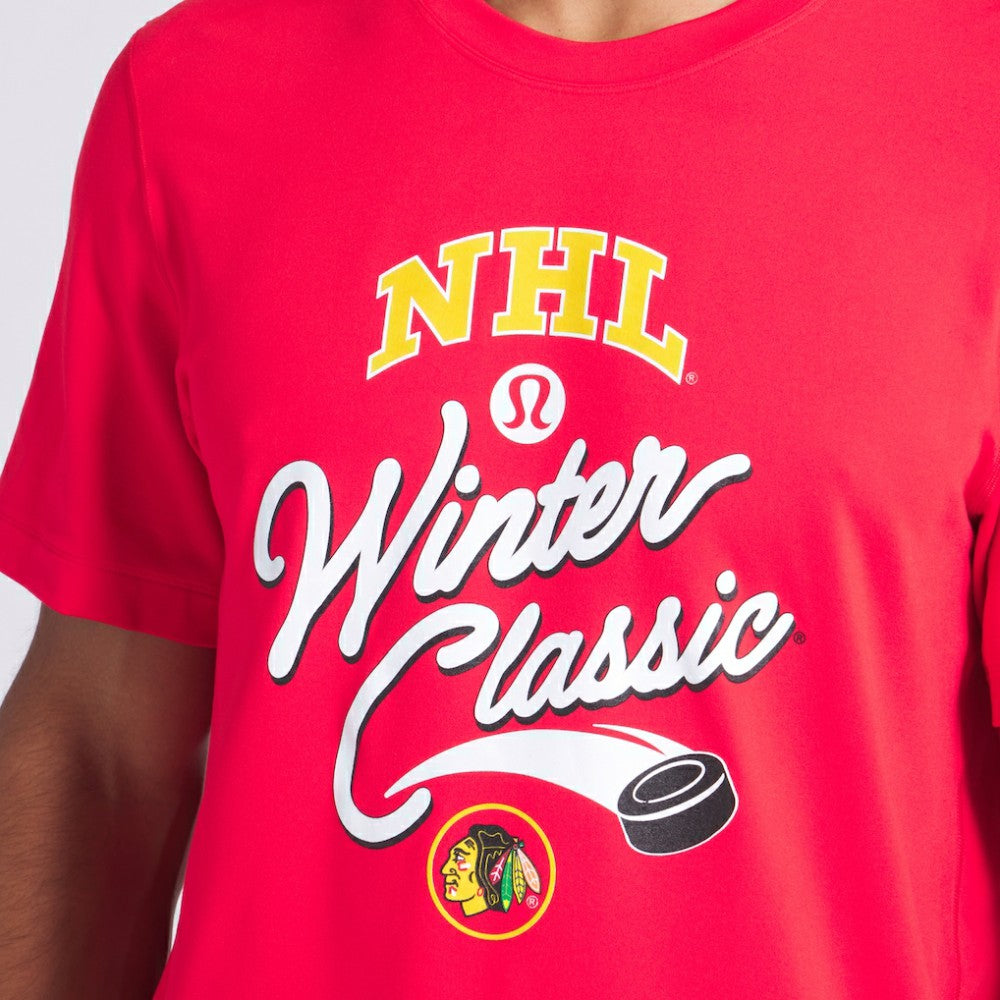 Chicago Blackhawks lululemon 2025 NHL Winter Classic Soft Jersey T-Shirt - True Red | NHL discount
