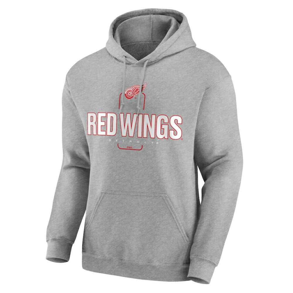 Detroit Red Wings Personalized Name & Number Midfielder Pullover Hoodie - Gray | NHL sale