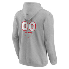 Detroit Red Wings Personalized Name & Number Midfielder Pullover Hoodie - Gray | NHL sale