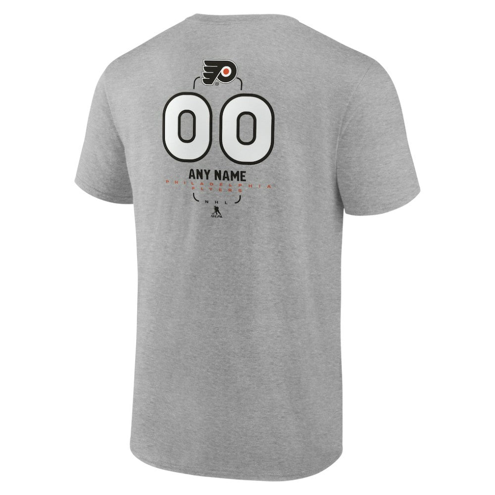 Philadelphia Flyers Personalized Name & Number Midfielder T-Shirt - Gray | NHL sale