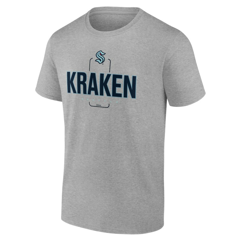 Seattle Kraken Personalized Name & Number Midfielder T-Shirt - Gray | NHL Lifestyle