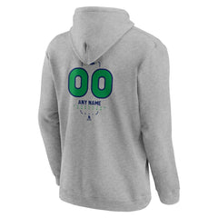 Vancouver Canucks Personalized Name & Number Midfielder Pullover Hoodie - Gray | NHL Clearance