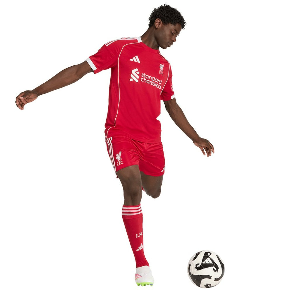 Adidas - Liverpool 2025/26 Home AEROREADY Replica Shorts - Red