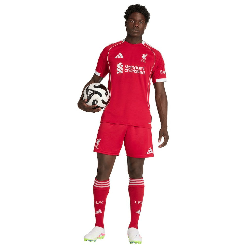 Adidas - Liverpool 2025/26 Home AEROREADY Replica Shorts - Red
