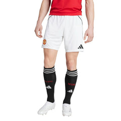 Adidas - Manchester United 2025/26 Home AEROREADY Replica Shorts - White