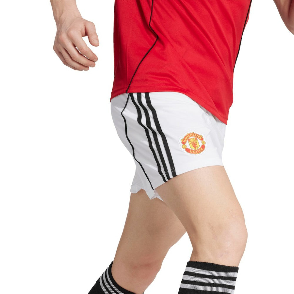 Adidas - Manchester United 2025/26 Home AEROREADY Replica Shorts - White