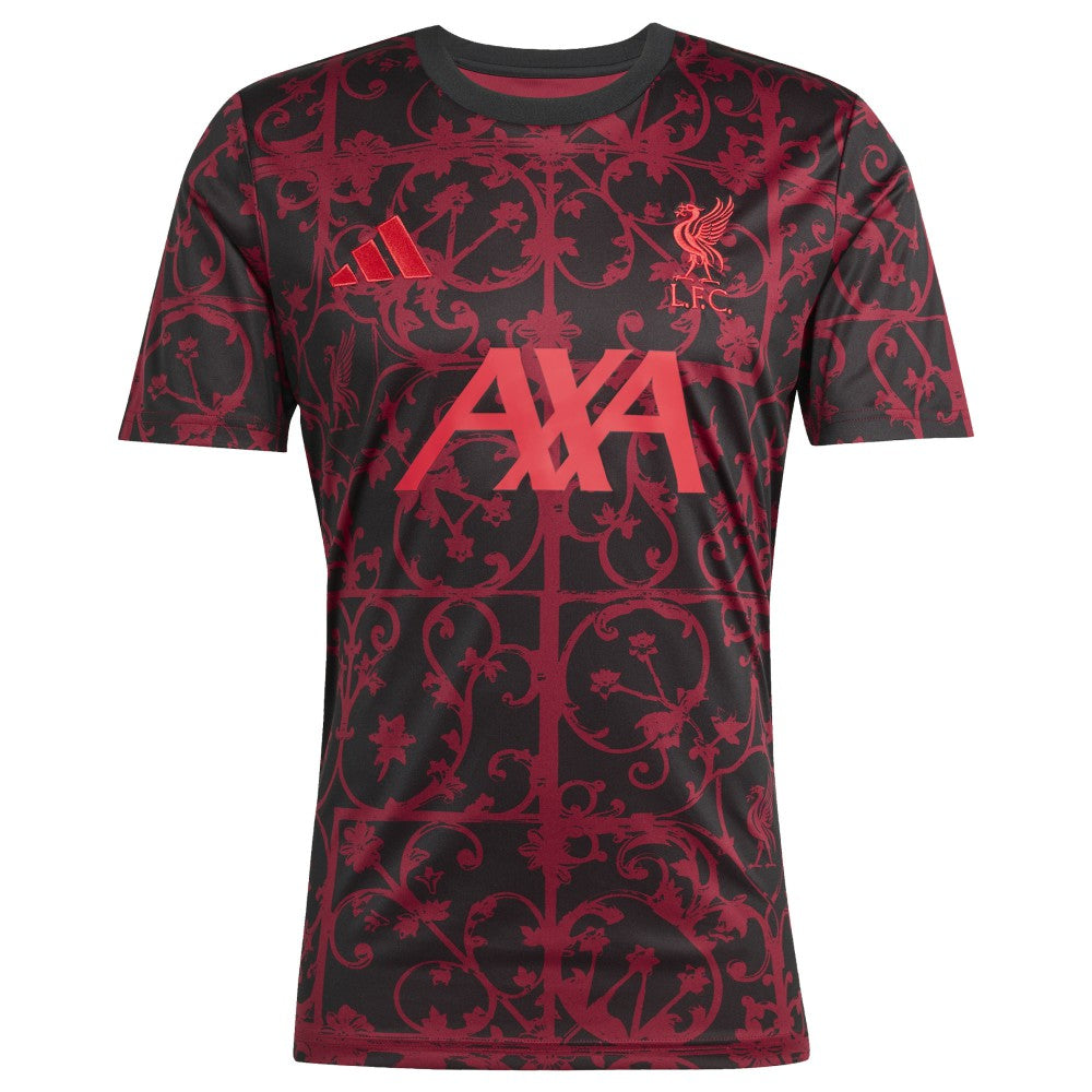 Adidas - Liverpool 2025/26 AEROREADY Pre-Match Top - Black