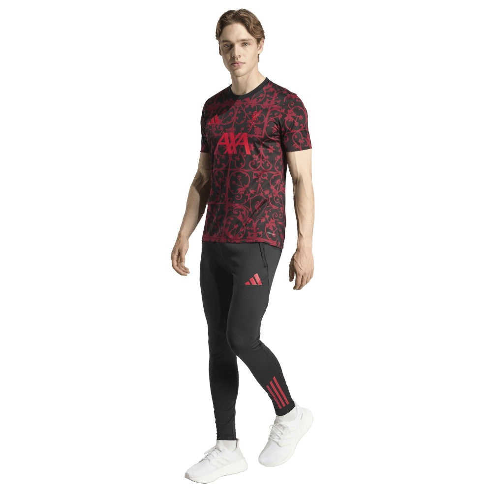 Adidas - Liverpool 2025/26 AEROREADY Pre-Match Top - Black