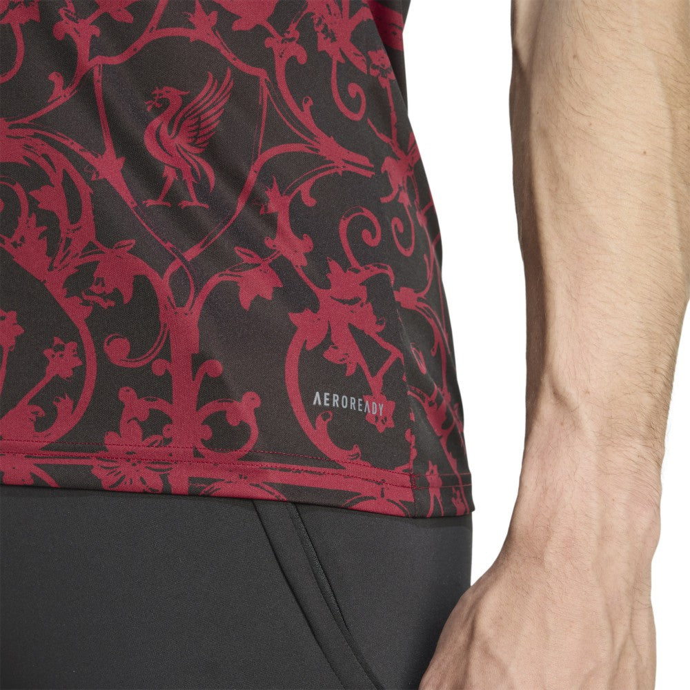 Adidas - Liverpool 2025/26 AEROREADY Pre-Match Top - Black